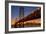 San Francisco Cityscape, Bay Bridge and Crescent Moon-Vincent James-Framed Photographic Print