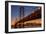 San Francisco Cityscape, Bay Bridge and Crescent Moon-Vincent James-Framed Photographic Print