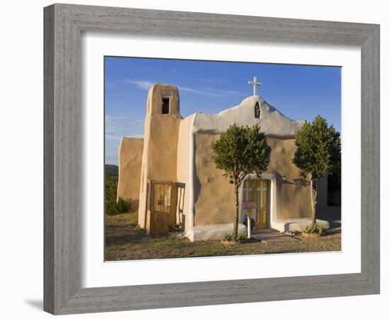 San Francisco De Asis Church Dating from 1835, Golden, New Mexico, United States of America, North -Richard Cummins-Framed Photographic Print