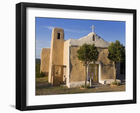 San Francisco De Asis Church Dating from 1835, Golden, New Mexico, United States of America, North -Richard Cummins-Framed Photographic Print