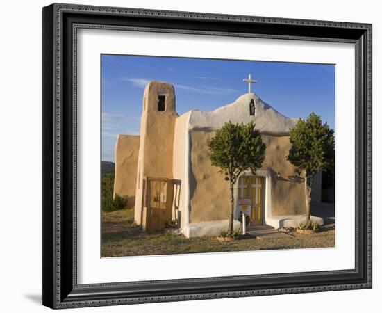 San Francisco De Asis Church Dating from 1835, Golden, New Mexico, United States of America, North -Richard Cummins-Framed Photographic Print