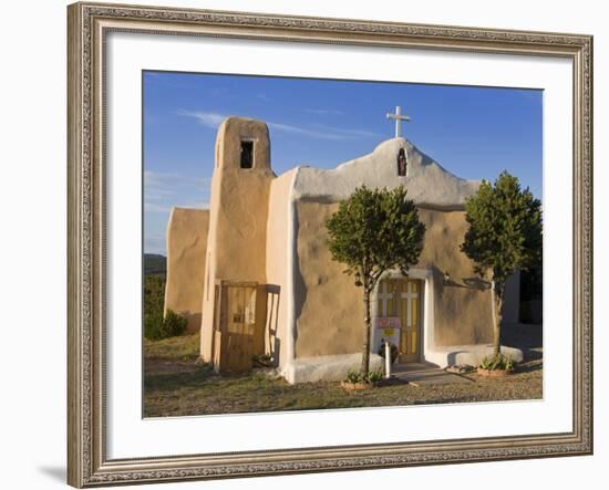 San Francisco De Asis Church Dating from 1835, Golden, New Mexico, United States of America, North -Richard Cummins-Framed Photographic Print