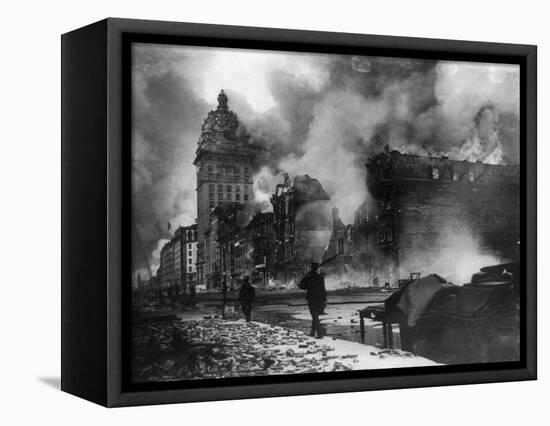 San Francisco Earthquake-null-Framed Premier Image Canvas