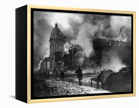 San Francisco Earthquake-null-Framed Premier Image Canvas