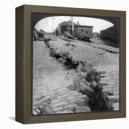 San Francisco Earthquake-null-Framed Premier Image Canvas