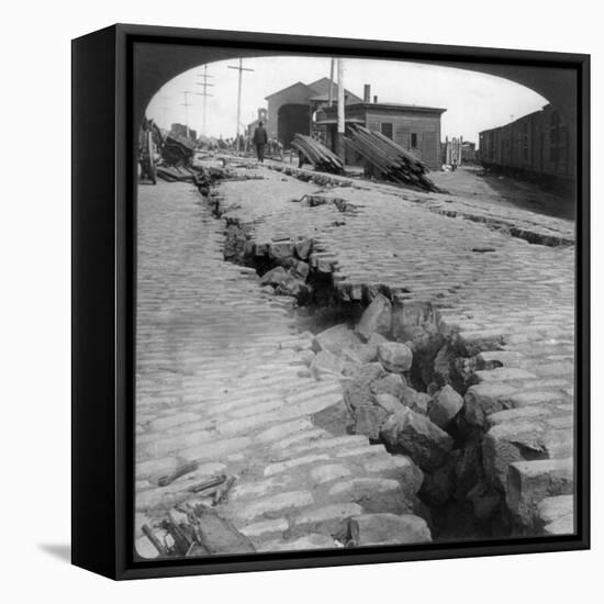 San Francisco Earthquake-null-Framed Premier Image Canvas