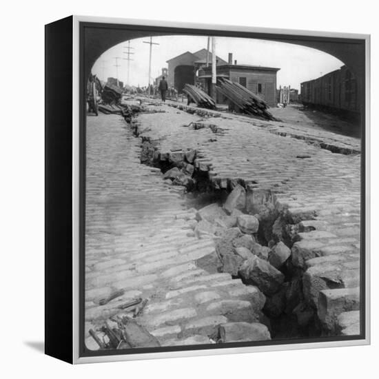 San Francisco Earthquake-null-Framed Premier Image Canvas