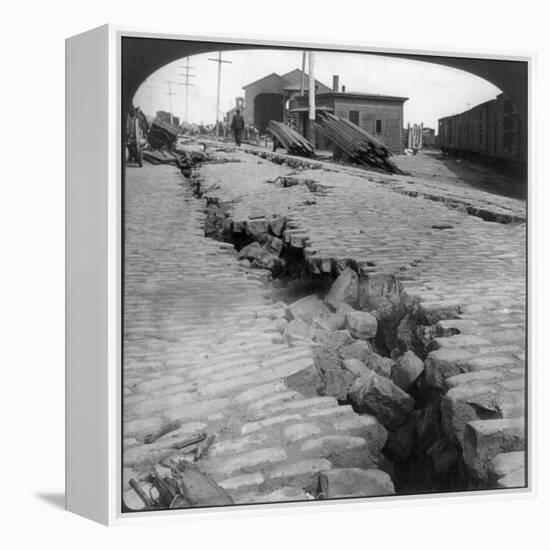 San Francisco Earthquake-null-Framed Premier Image Canvas