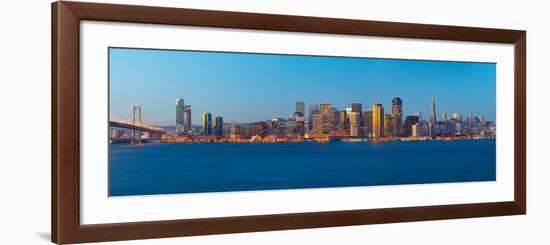 San Francisco Financial District and the Bay Bridge at Dawn, San Francisco, California, Usa 2013-null-Framed Photographic Print