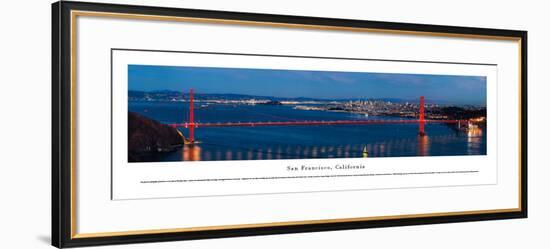 San Francisco - Golden Gate at Night - Unframed-Christopher Gjevre-Framed Art Print