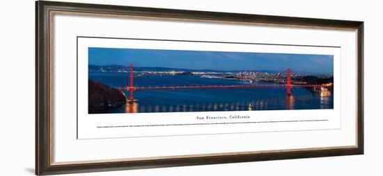 San Francisco - Golden Gate at Night - Unframed-Christopher Gjevre-Framed Art Print