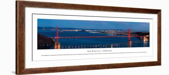 San Francisco - Golden Gate at Night - Unframed-Christopher Gjevre-Framed Art Print