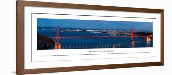 San Francisco - Golden Gate at Night - Unframed-Christopher Gjevre-Framed Art Print