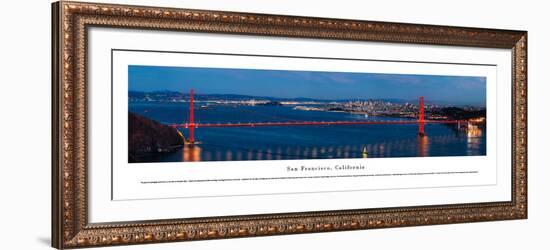 San Francisco - Golden Gate at Night - Unframed-Christopher Gjevre-Framed Art Print