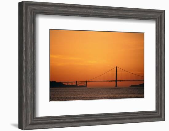 San Francisco Golden Gate Sunset-null-Framed Art Print