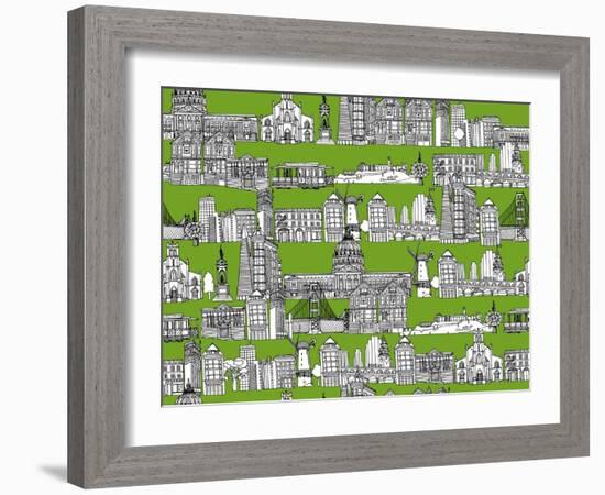 San Francisco Green-Sharon Turner-Framed Art Print