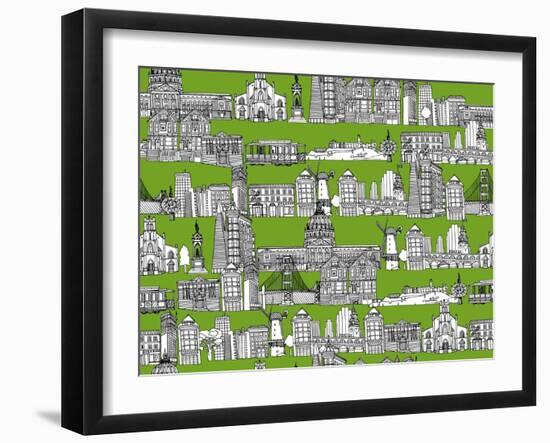 San Francisco Green-Sharon Turner-Framed Art Print