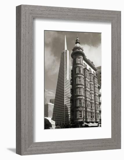 San Francisco Iconic Buildings-Christian Peacock-Framed Art Print