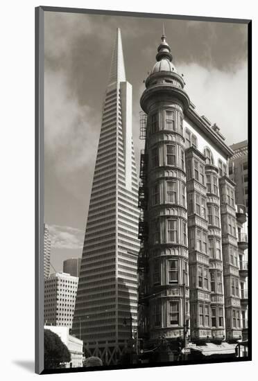 San Francisco Iconic Buildings-Christian Peacock-Mounted Art Print