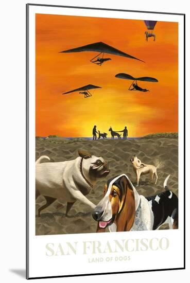 San Francisco - Land of Dogs-Mark Ulriksen-Mounted Art Print