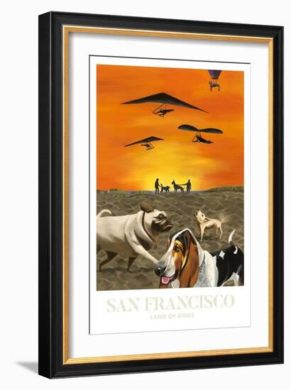 San Francisco - Land of Dogs-Mark Ulriksen-Framed Art Print