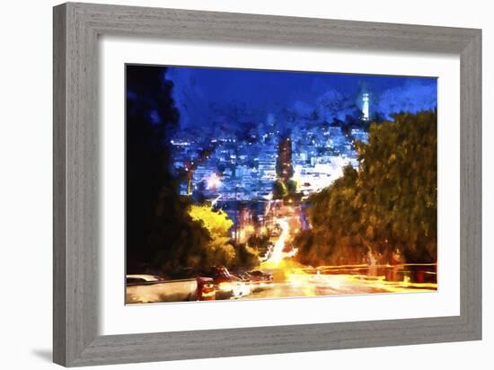 San Francisco Light Trails-Philippe Hugonnard-Framed Giclee Print