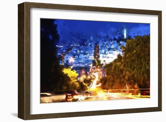 San Francisco Light Trails-Philippe Hugonnard-Framed Giclee Print