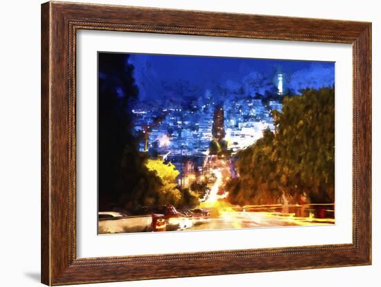 San Francisco Light Trails-Philippe Hugonnard-Framed Giclee Print