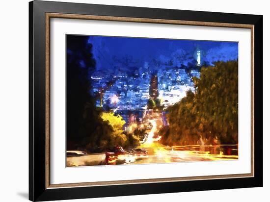 San Francisco Light Trails-Philippe Hugonnard-Framed Giclee Print