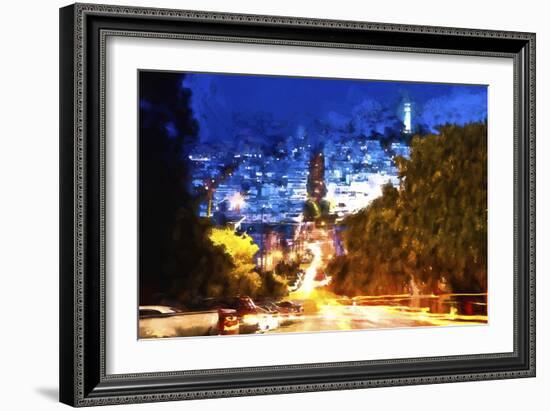 San Francisco Light Trails-Philippe Hugonnard-Framed Giclee Print