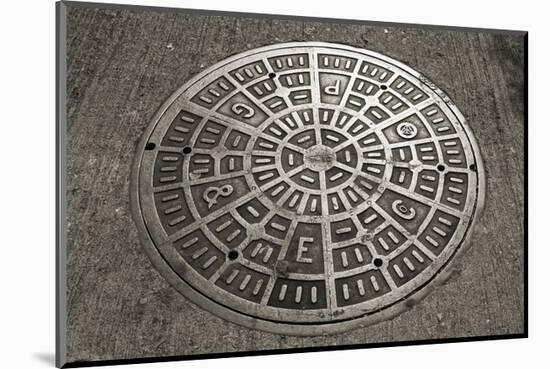 San Francisco Manhole Cover-Christian Peacock-Mounted Art Print