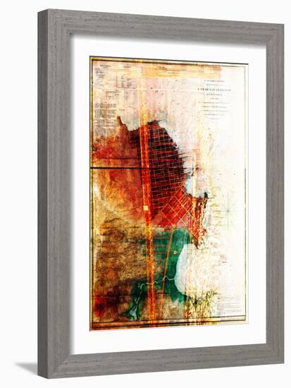 San Francisco Map 2-null-Framed Art Print