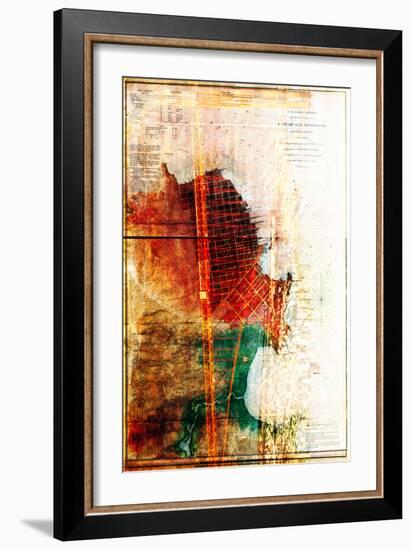 San Francisco Map 2-null-Framed Art Print