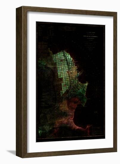 San Francisco Map 3-null-Framed Art Print