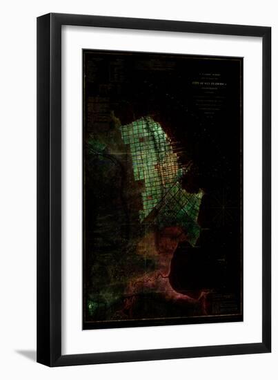 San Francisco Map 3-null-Framed Art Print