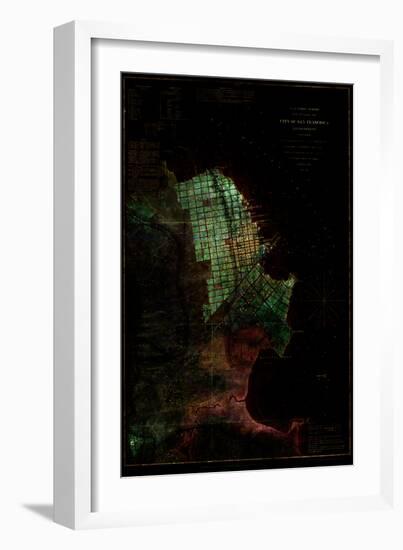 San Francisco Map 3-null-Framed Art Print