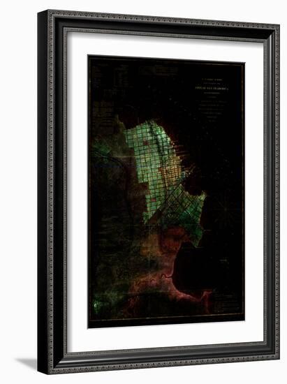 San Francisco Map 3-null-Framed Art Print