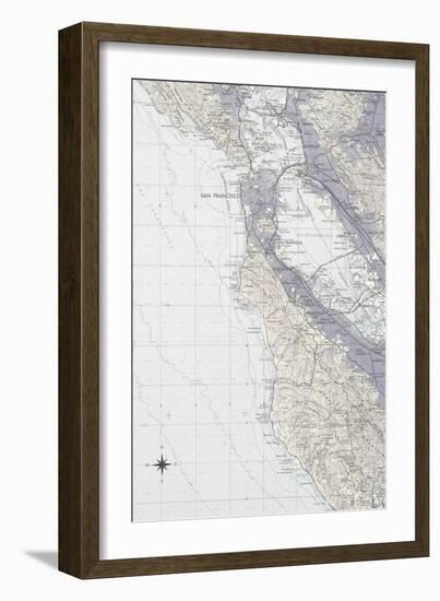 San Francisco Map B-GI ArtLab-Framed Giclee Print