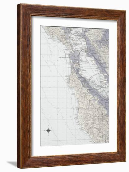 San Francisco Map B-GI ArtLab-Framed Giclee Print