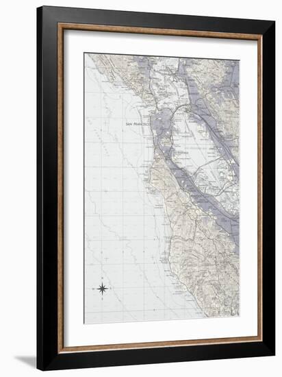 San Francisco Map B-GI ArtLab-Framed Giclee Print