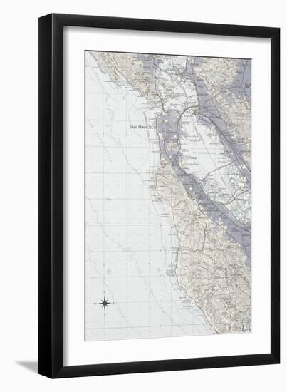 San Francisco Map B-GI ArtLab-Framed Giclee Print