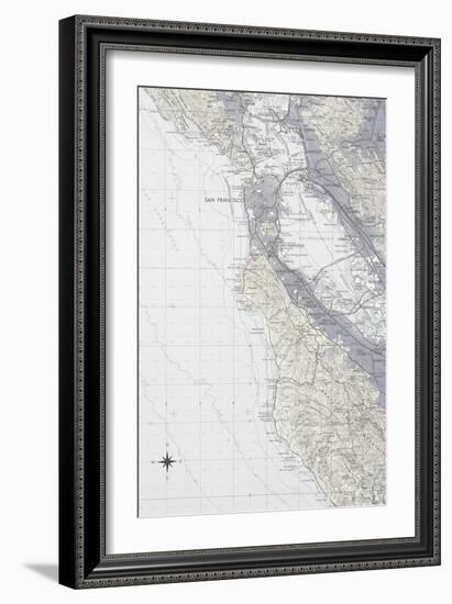 San Francisco Map B-GI ArtLab-Framed Giclee Print