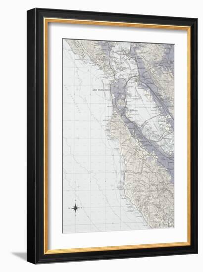 San Francisco Map B-GI ArtLab-Framed Giclee Print