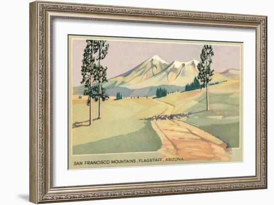 San Francisco Mountains, Flagstaff, Arizona-null-Framed Art Print