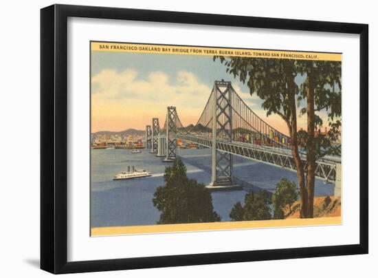 San Francisco-Oakland Bay Bridge, California-null-Framed Art Print