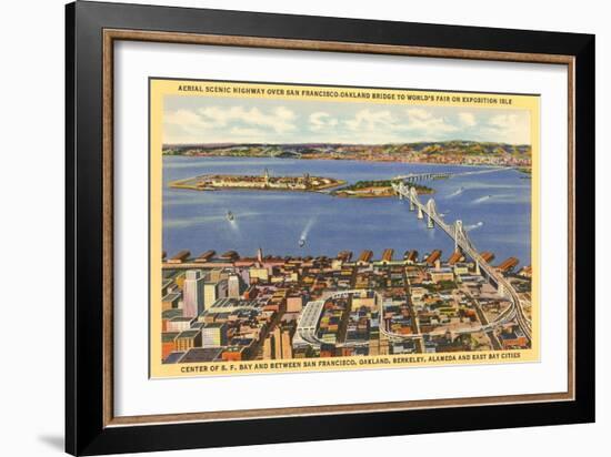 San Francisco-Oakland Bay Bridge, California-null-Framed Art Print