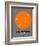 San Francisco Orange Subway Map-NaxArt-Framed Art Print