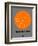 San Francisco Orange Subway Map-NaxArt-Framed Art Print