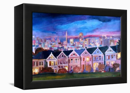 San Francisco - Painted Ladies - Alamo Sq-Markus Bleichner-Framed Stretched Canvas