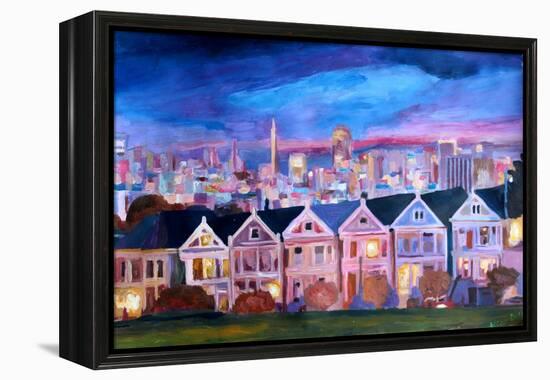 San Francisco - Painted Ladies - Alamo Sq-Markus Bleichner-Framed Stretched Canvas